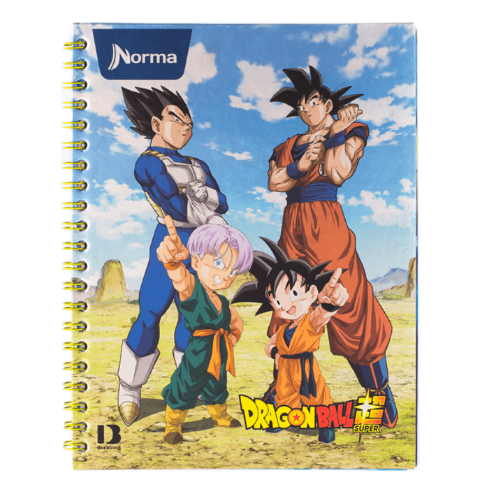 Cuaderno Espiral Universitario Norma Dragon Ball 1 Línea 100 Hojas