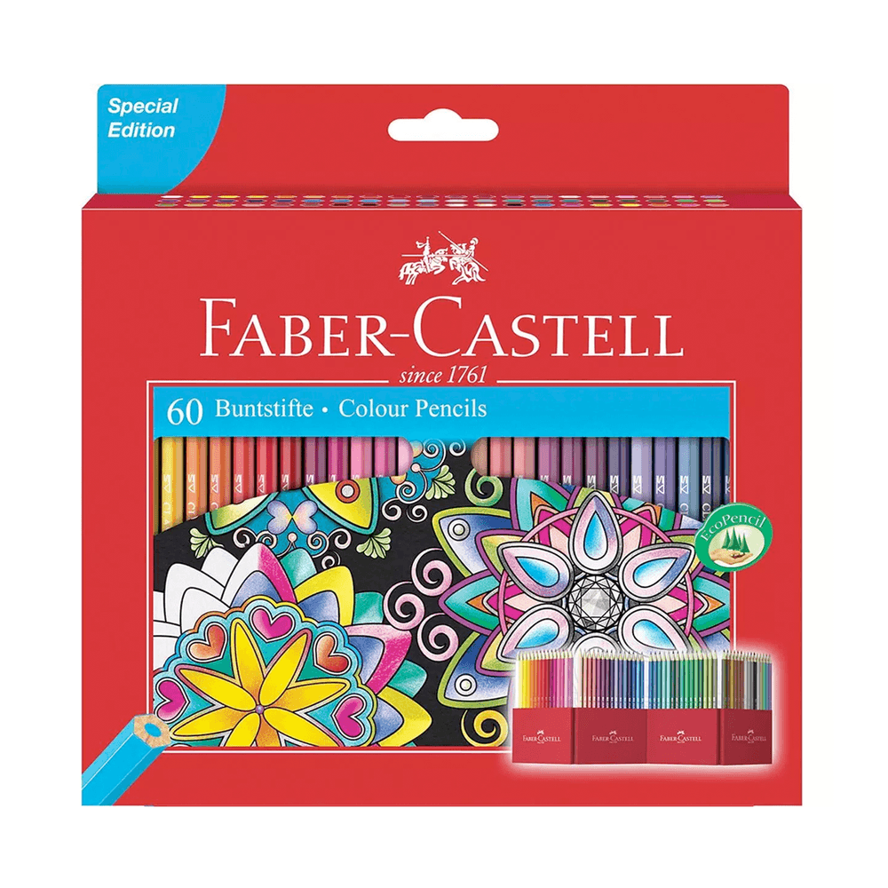 Lápices de Colores Faber Castell 60 Colores - polipapel
