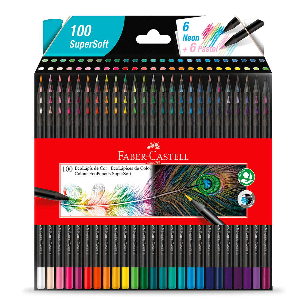 Lápices de Colores Faber Castell Pasteles 10 Colores - polipapel