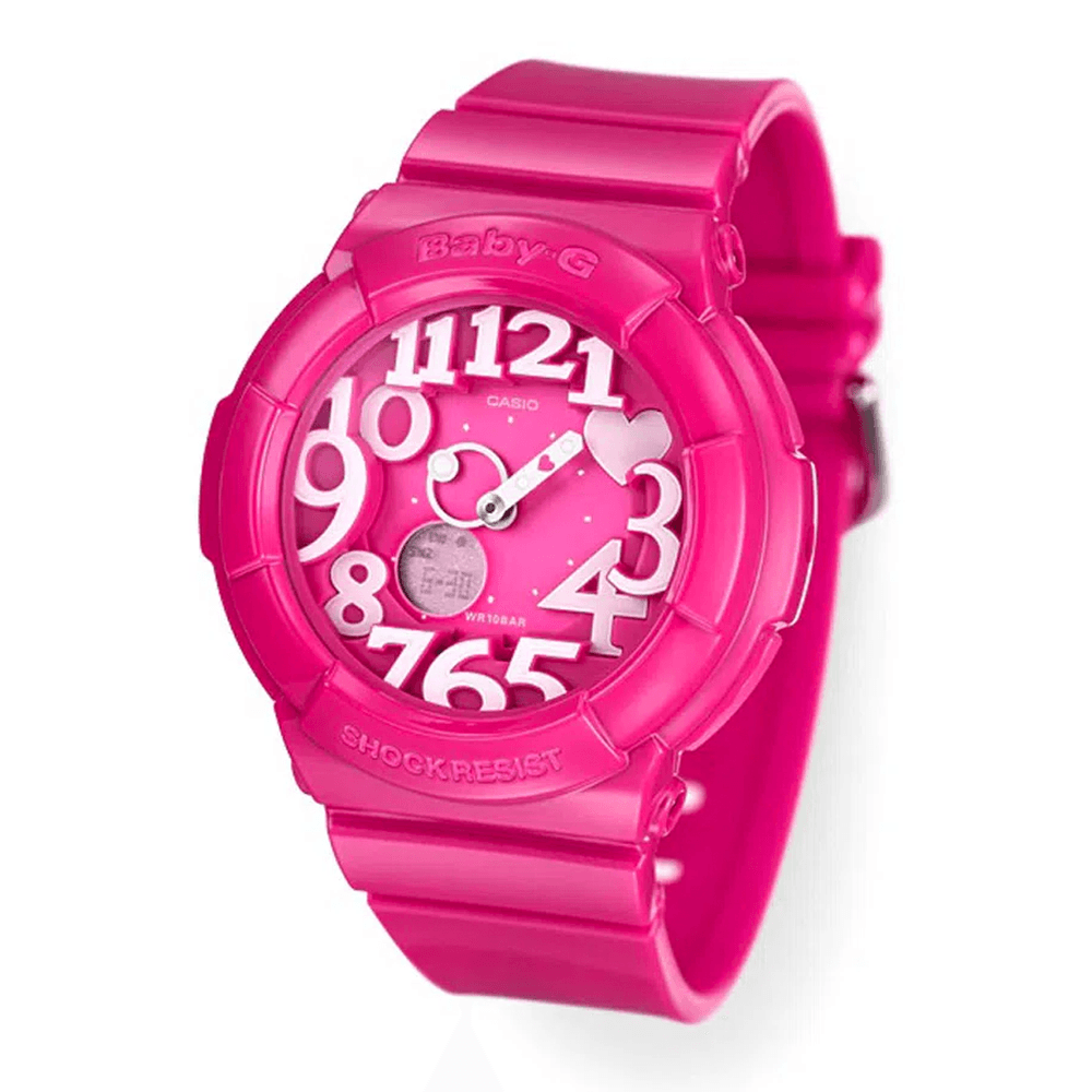 Reloj Analogo Casio Fucsia BGA 130 4B polipapel