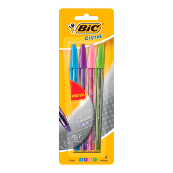 Bolígrafo BIC Cristal x 8 colores – Loja ciudad de papel