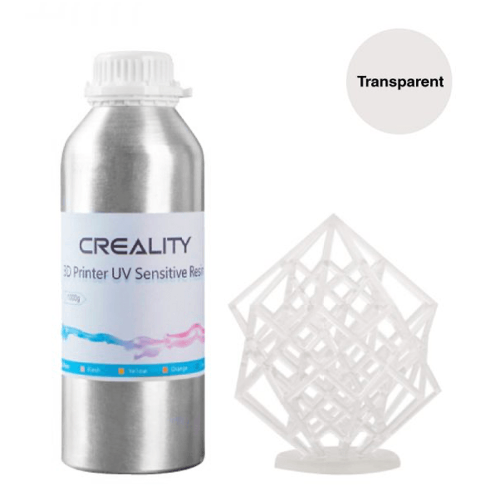 Resina Estándar Creality Transparente 1000 g - polipapel