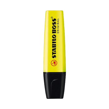 Subrayador STABILO BOSS 70/24 - 2/5mm · Amarillo Fluorescente · 10 Unidades