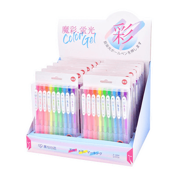  Vesna 12/24 lapices de color gel caneta pluma canetas colores  escolar papelaria material escolar kawaii articulos de oficina y papeleri :  Productos de Oficina