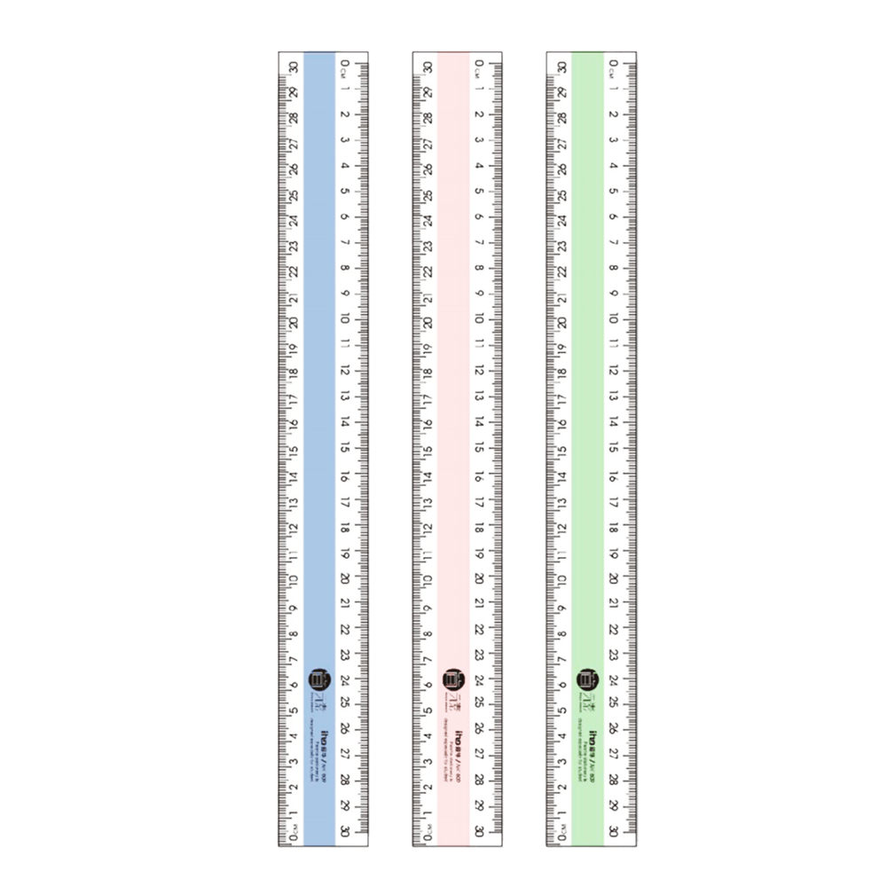 Regla 30 cm Colores Pasteles - polipapel