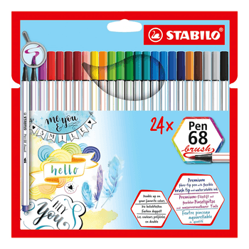 Stabilo Pen 68 Brush Pen Set - Arty, Set of 10